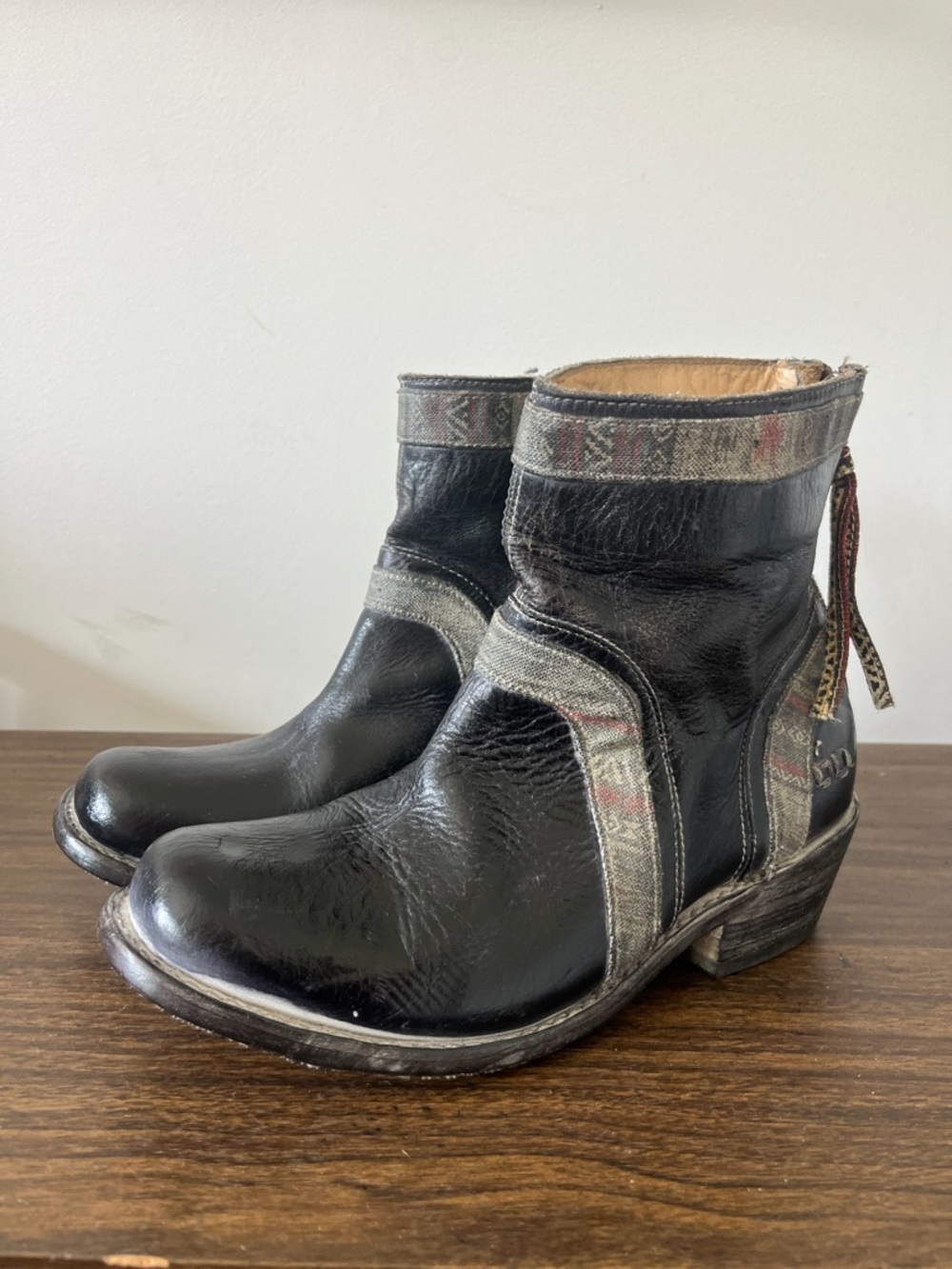 BED|STU Cobblers Series Benchmade Black Boots Booties Made in Leon Mexico 1429 7